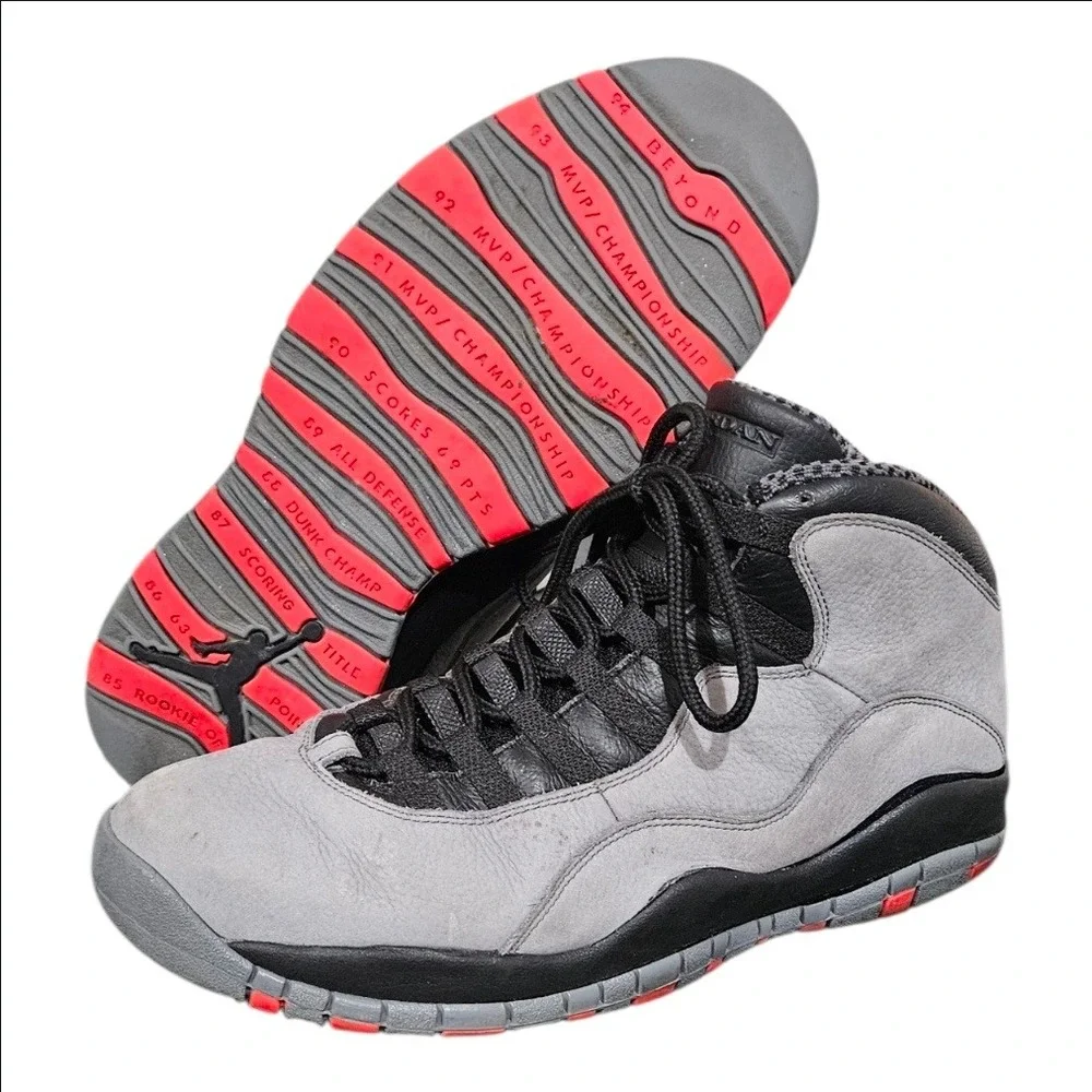 Nike Air Jordan 10 Retro Cool Grey Mens Basketball Shoes Sneakers 310805-023